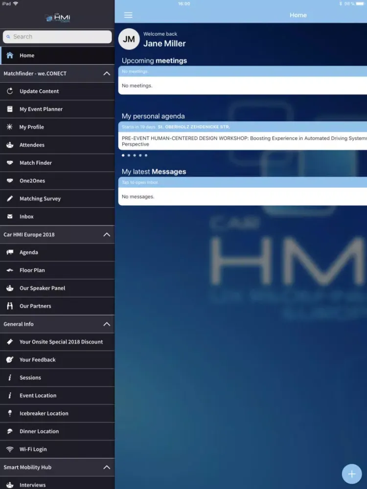 Car HMi Europe iPad  Screenshots