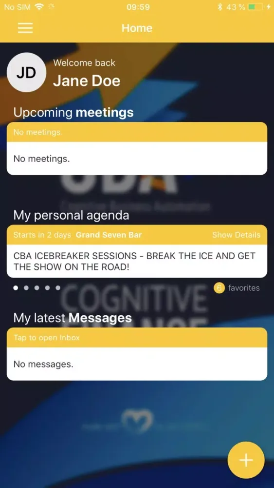 Cognitive Events Screenshots