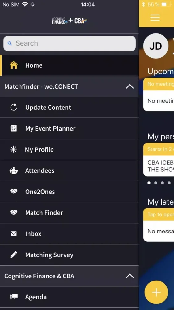 Cognitive Events Screenshots
