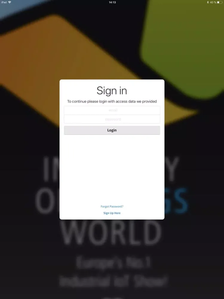IoTW Berlin iPad  स्क्रीनशॉट