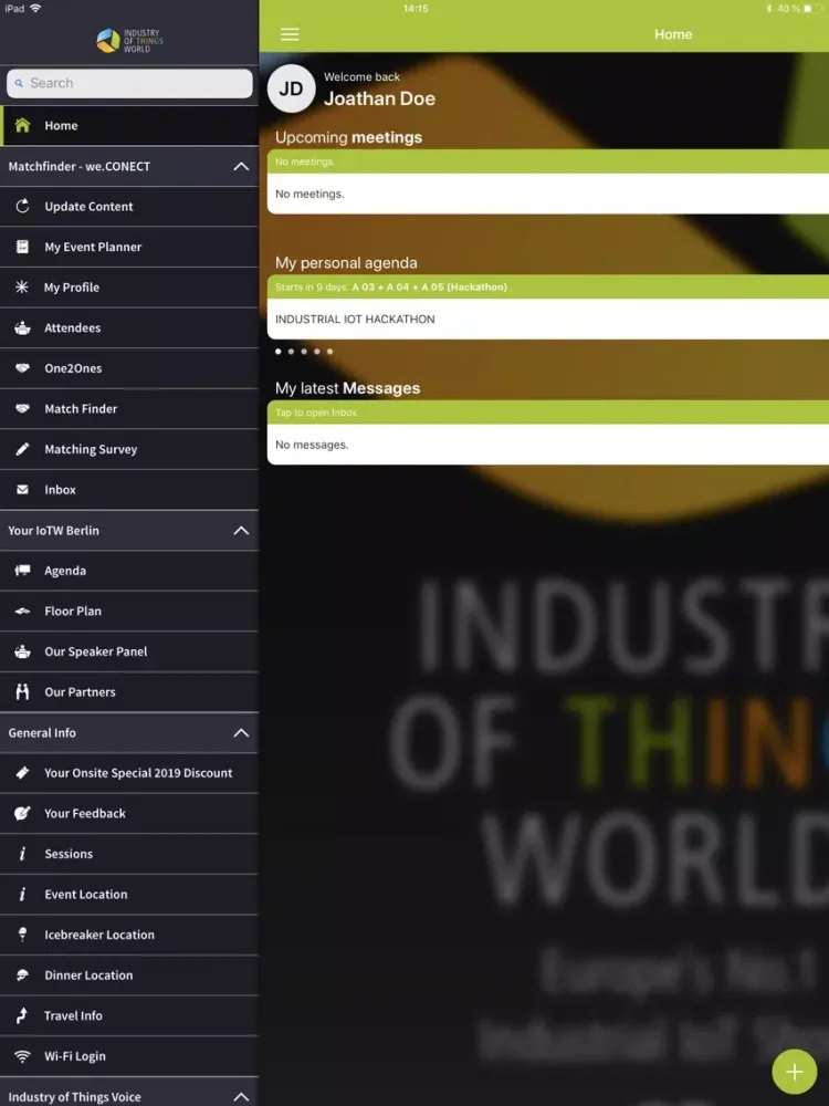 IoTW Berlin iPad  स्क्रीनशॉट