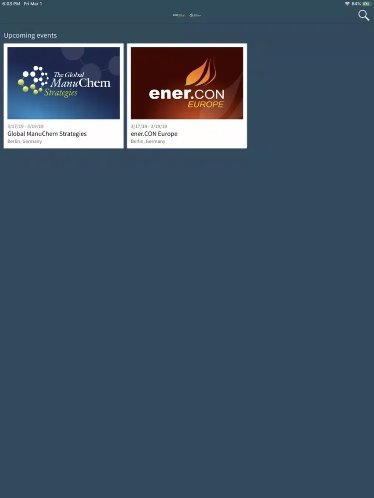 Zrzuty ekranu ManuChem & ener.CON Europe iPad 