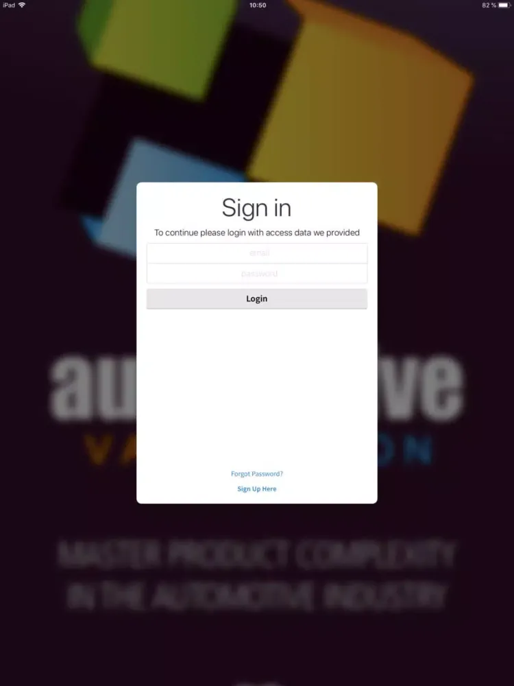 ภาพหน้าจอของ Smart Auto Variant iPad 