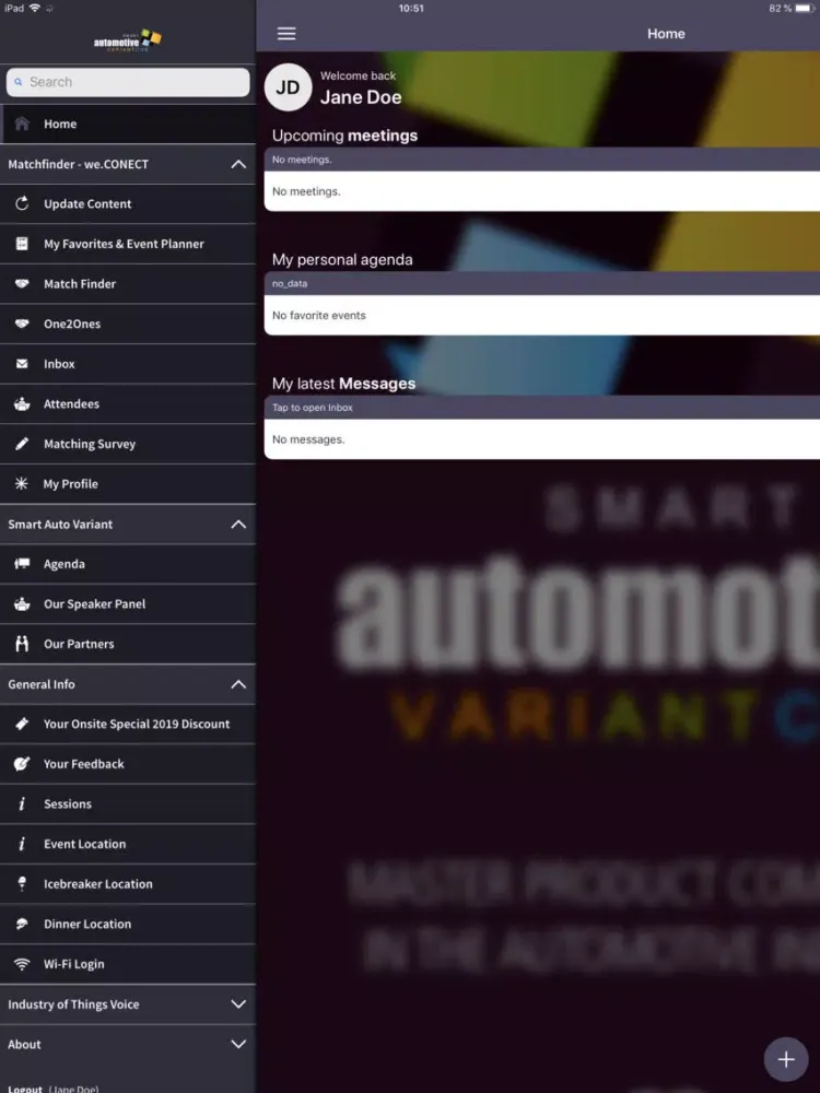 ภาพหน้าจอของ Smart Auto Variant iPad 