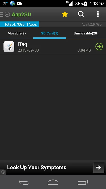 Screenshot di App Manager