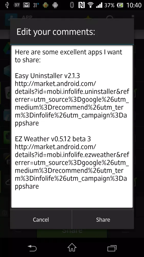 Apps Share স্ক্রিনশট