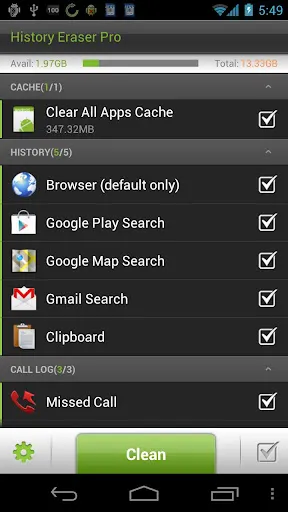 History Eraser Pro - Clean up 스크린샷
