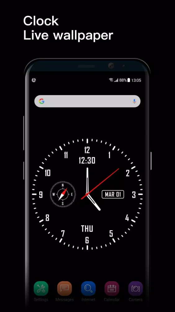 Clock Live Wallpaper 스크린샷