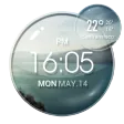 Circle Style Weather Clock1