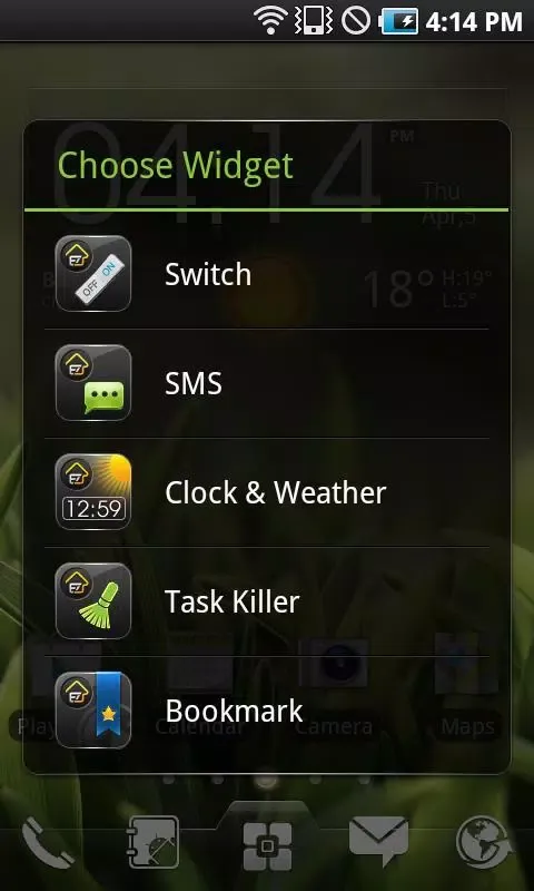 Capturas de pantalla de SMS widget