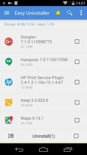 Captures d'écran de Easy Uninstaller App Uninstall