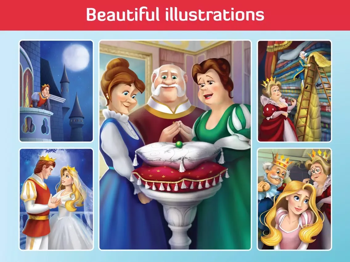 The Princess and the Pea book iPad  Ekran Görüntüleri