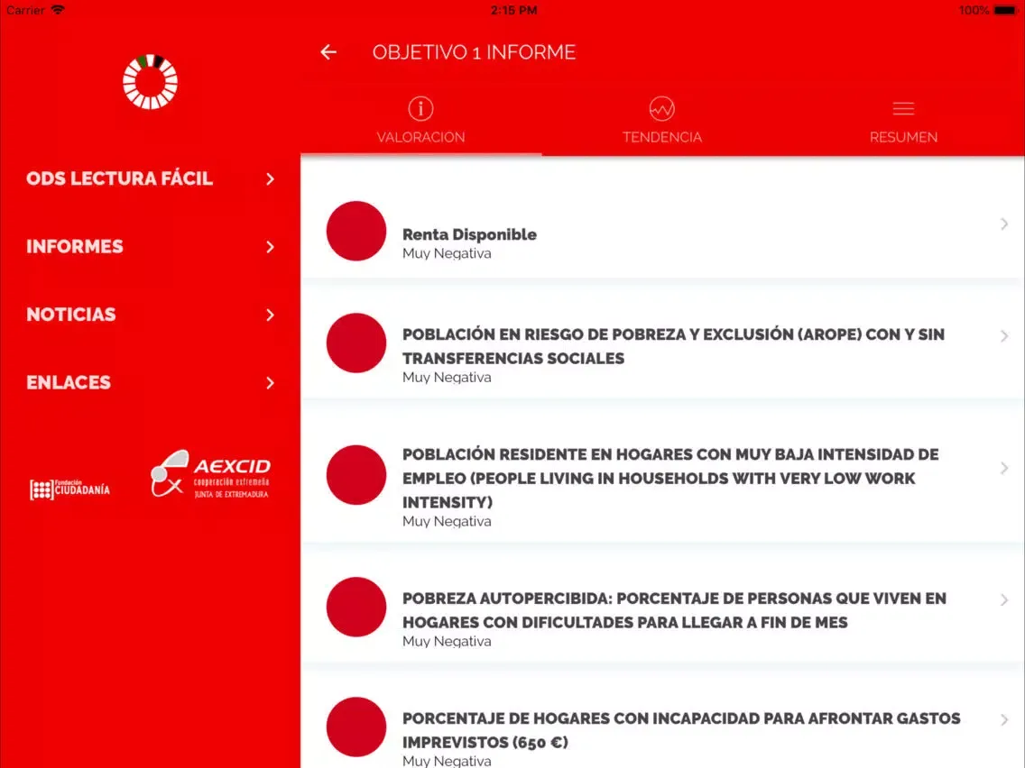 ODS Extremadura iPad  سکرین شاٹس