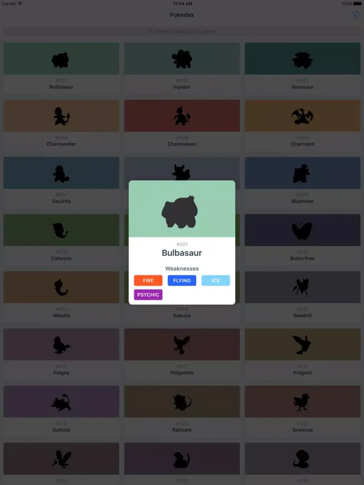 Pokedex for Pokemon GO! iPad  স্ক্রিনশট