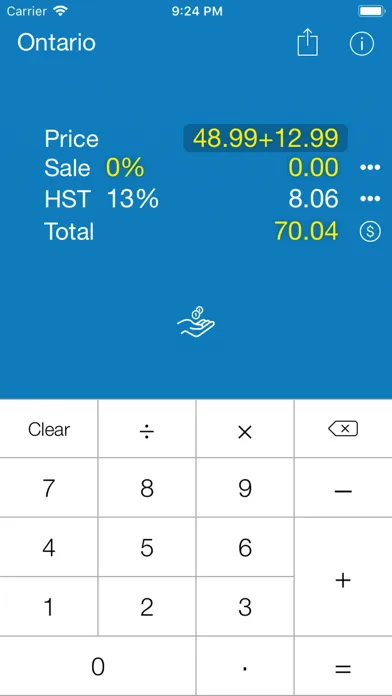 Sales Tax CANADA Calculation應用截圖