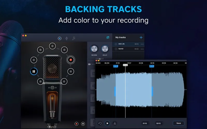 Capturas de pantalla de Pro Microphone: Audio Recorder