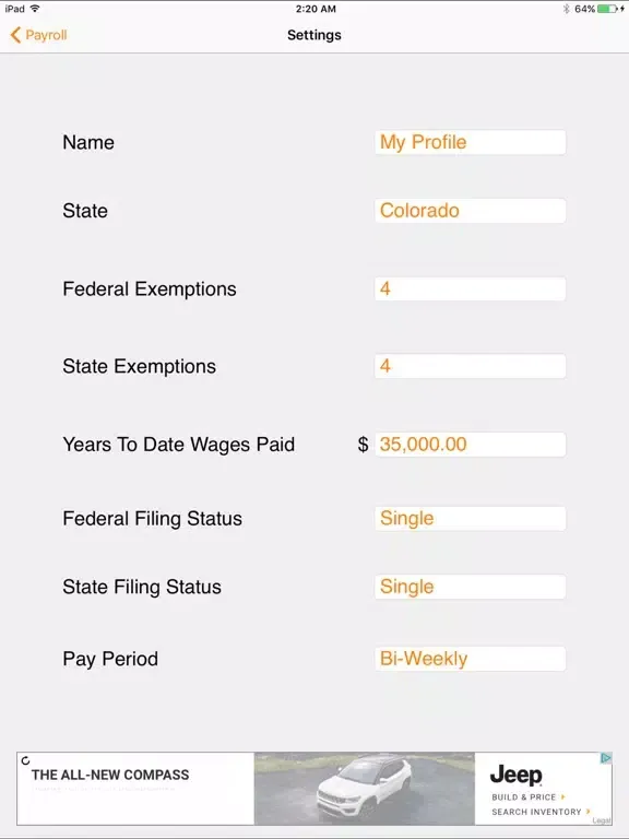 Paycheck Lite : Mobile Payroll iPad  স্ক্রিনশট