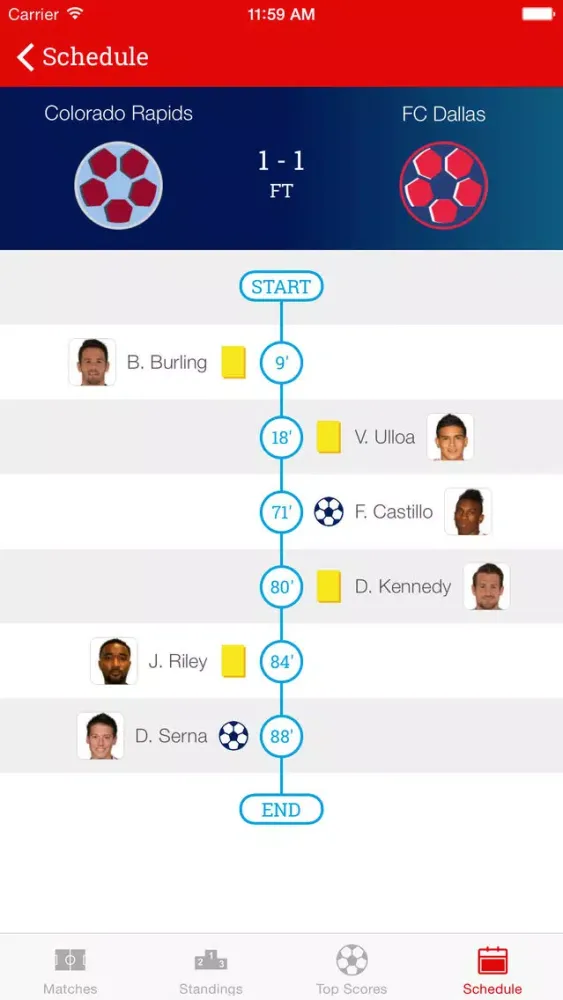 Скриншоты Soccer Live Stats