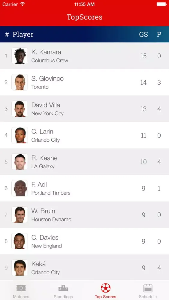 Скриншоты Soccer Live Stats