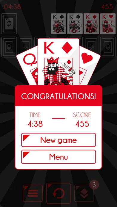 Zrzuty ekranu Solitaire - Klondike Redstone