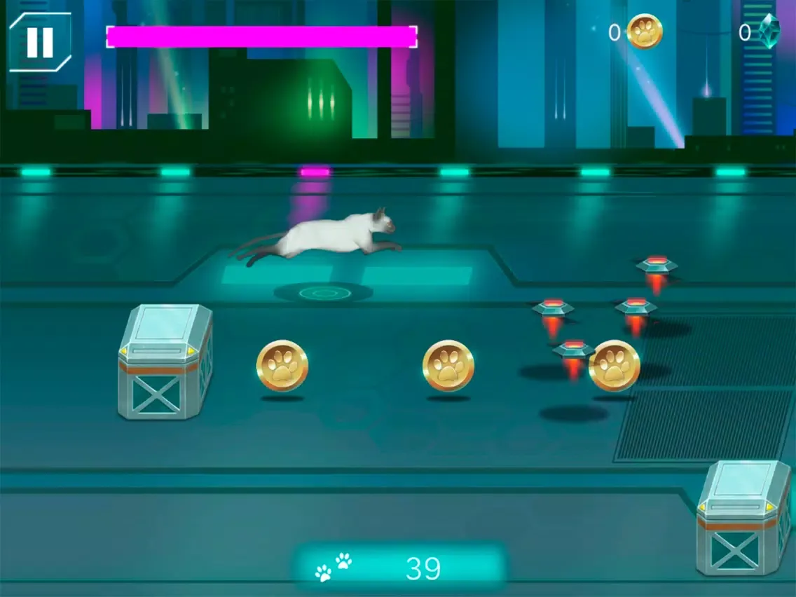 Cybercat: Space Runner iPad  Screenshots