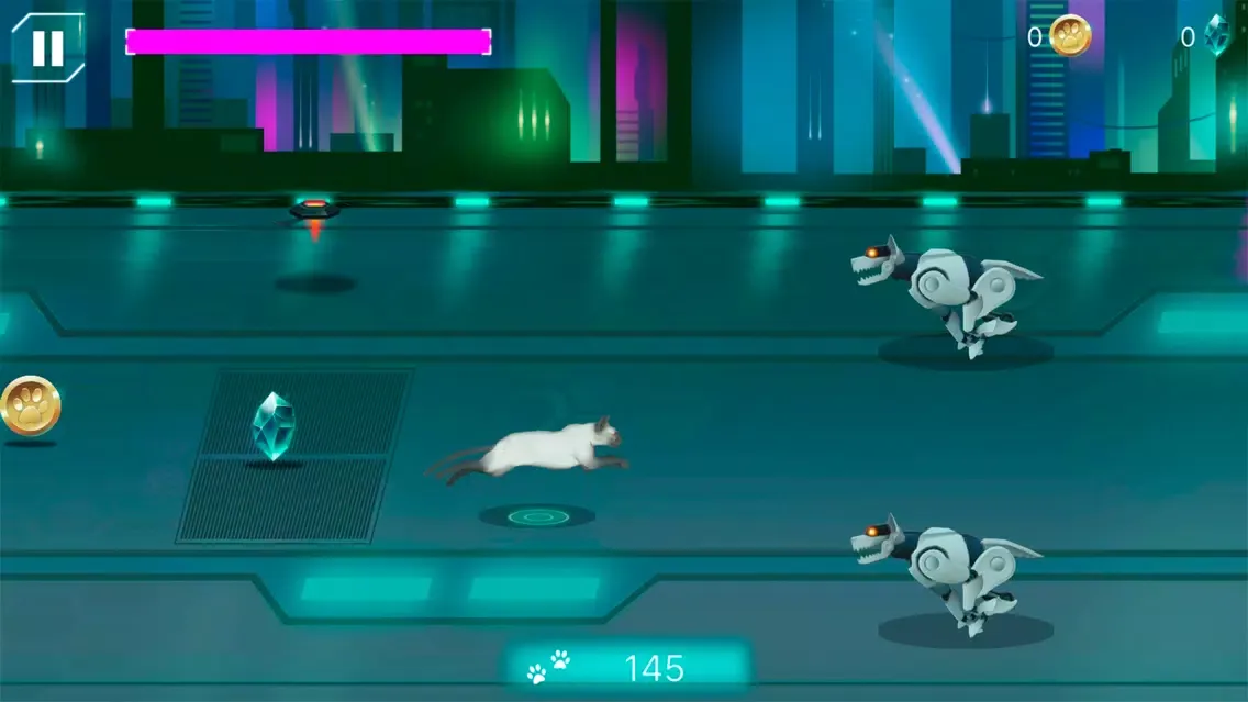 Cybercat: Space Runner Screenshots