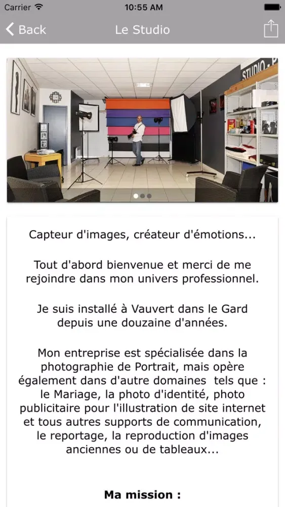 Zrzuty ekranu Cyril Devauchaux Photographe