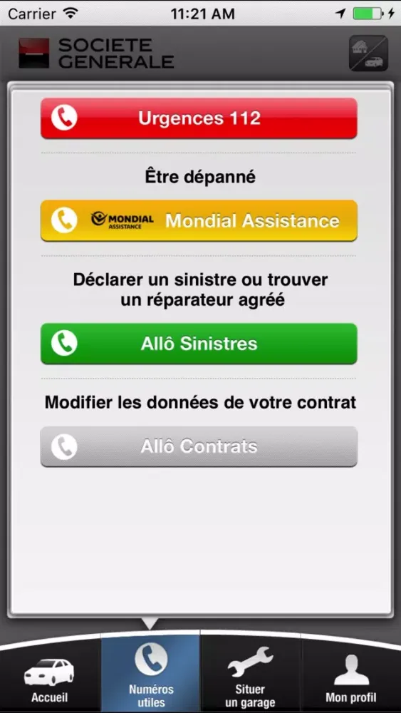 Assistance Assurances Screenshots