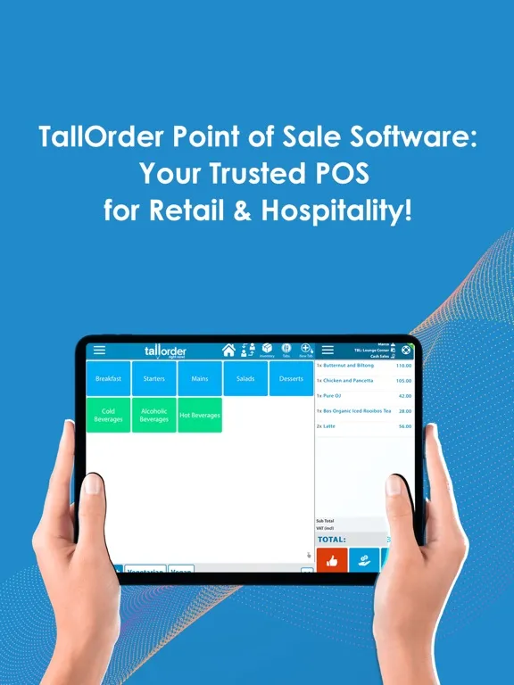 Screenshot di TallOrder Cloud Point of Sale iPad 