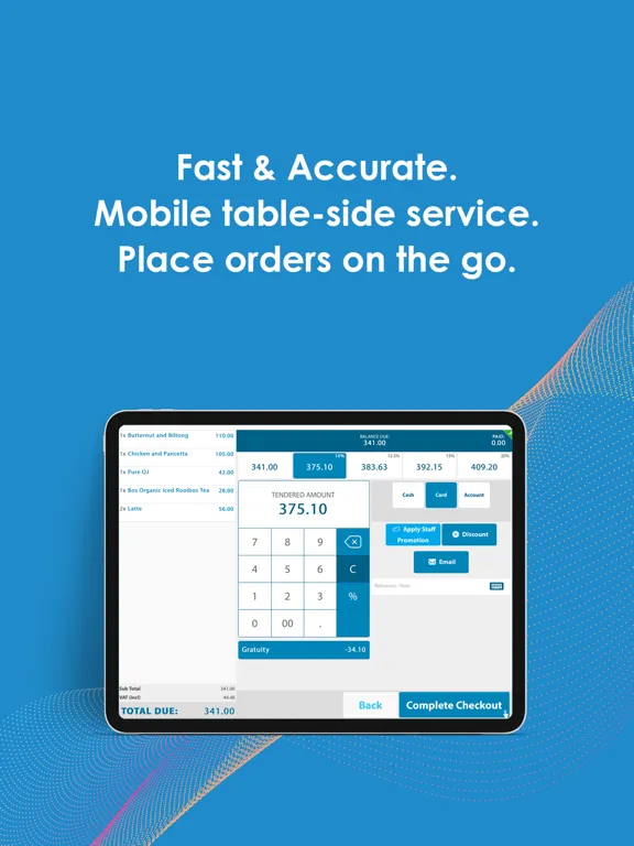 Screenshot di TallOrder Cloud Point of Sale iPad 