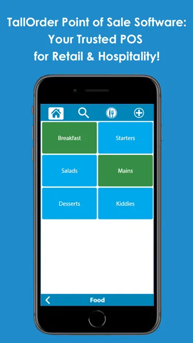 Screenshot di TallOrder Cloud Point of Sale