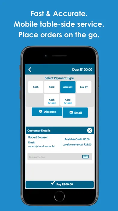 Screenshot di TallOrder Cloud Point of Sale