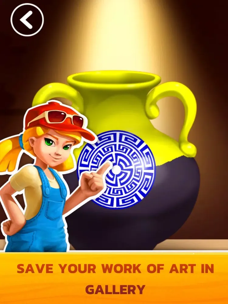 Tangkapan layar Pottery Maker iPad 