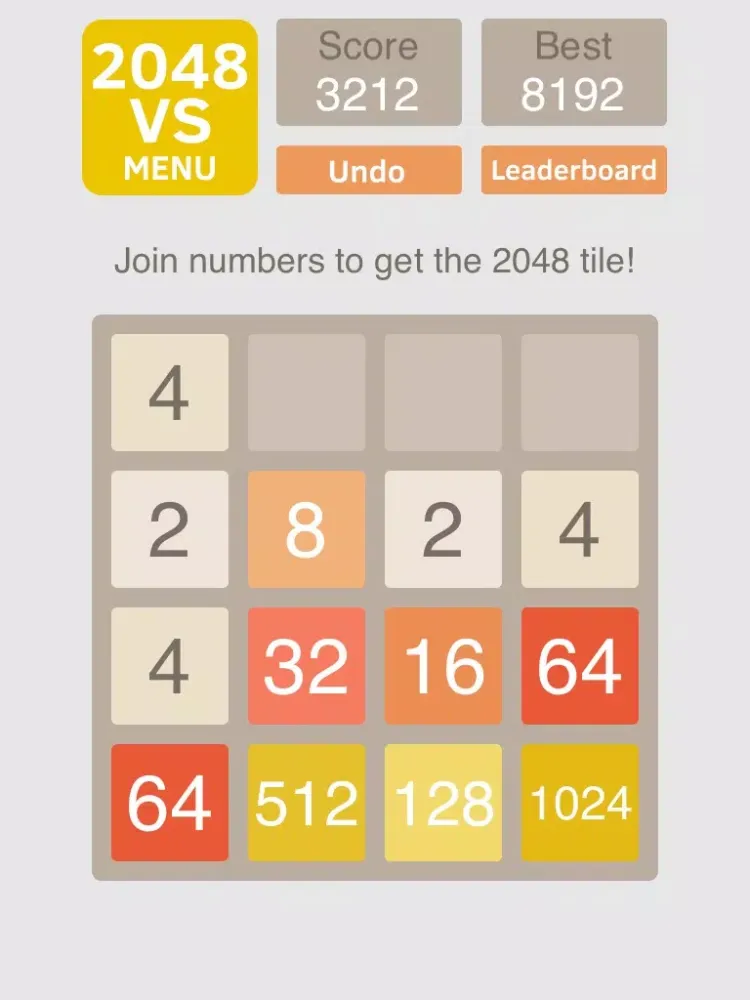 2048 vs iPad 应用截图