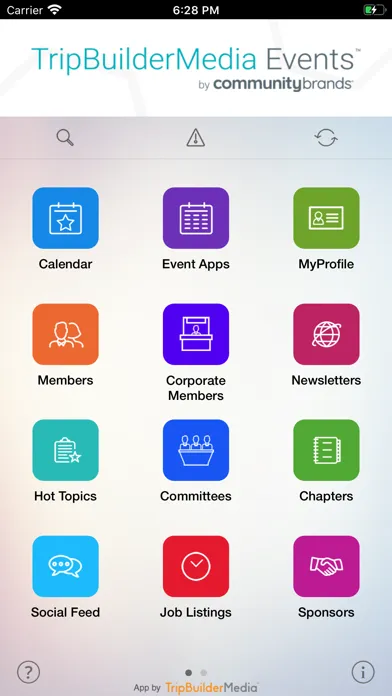 TripBuilder Media Events Screenshots