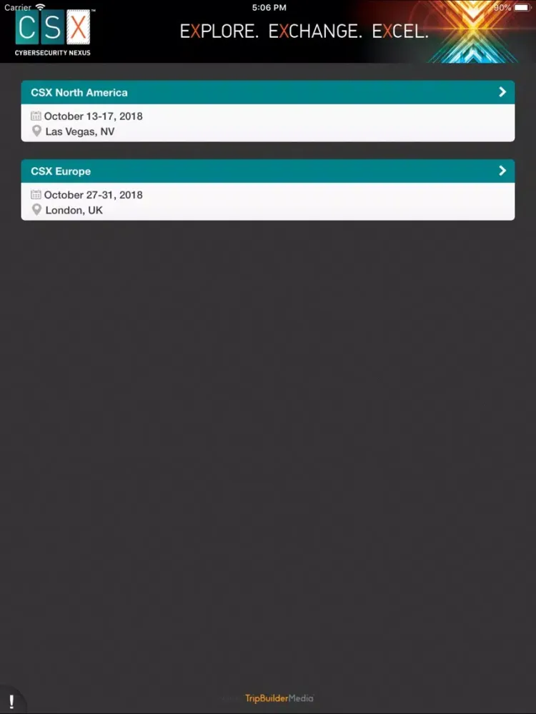 CSX 2018 Conferences iPad 应用截图