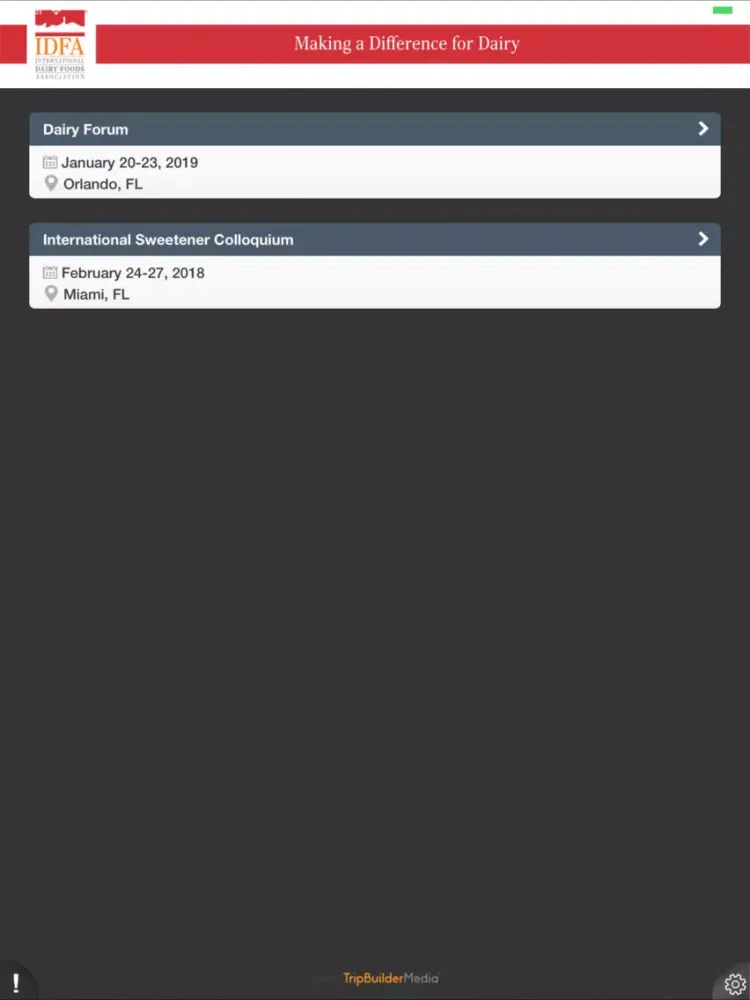 Dairy IDFA iPad  Screenshots