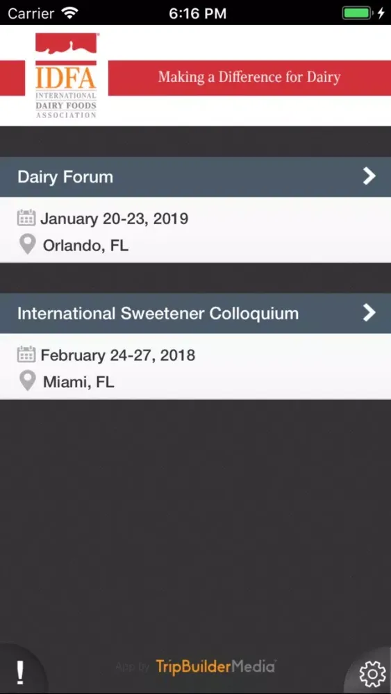 Dairy IDFA Screenshots