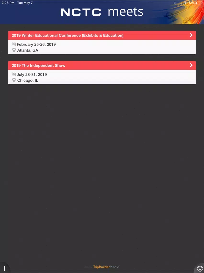 NCTC Conferences iPad  سکرین شاٹس