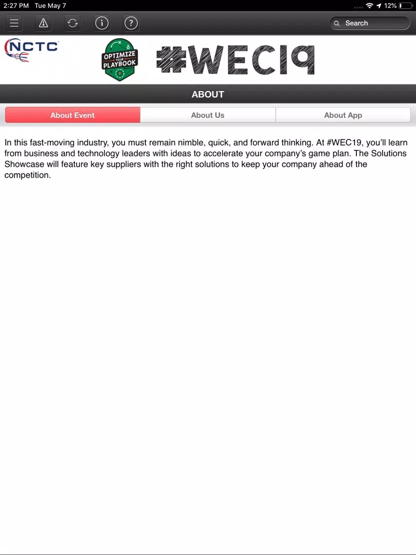 NCTC Conferences iPad  سکرین شاٹس