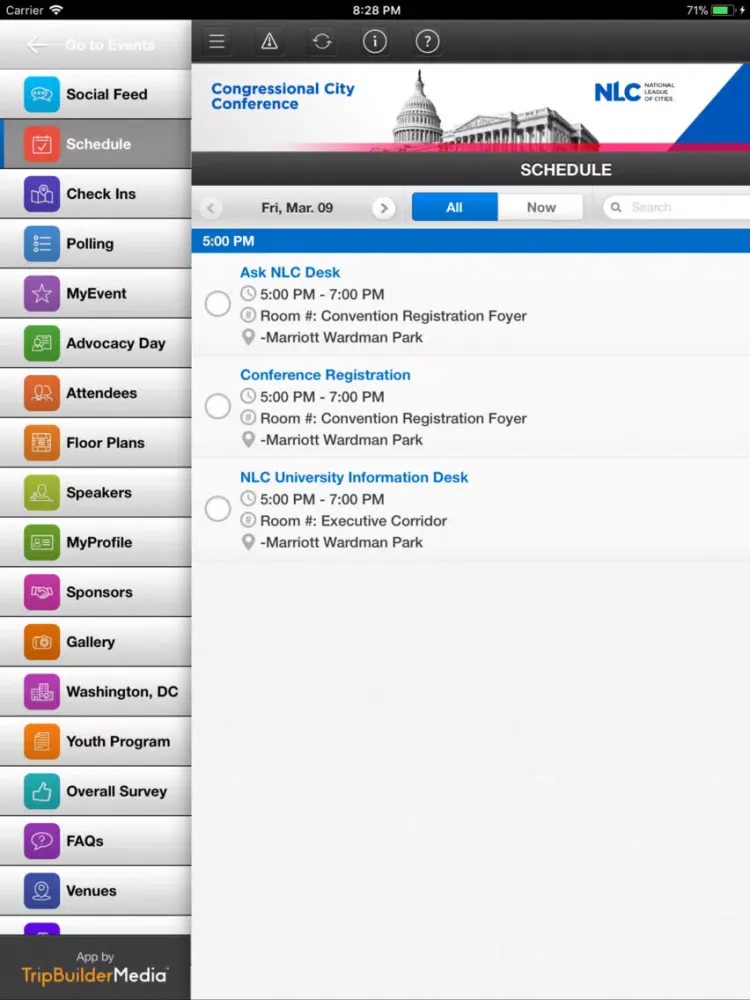 ภาพหน้าจอของ National League of Cities iPad 