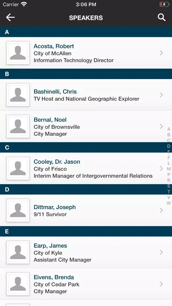 Texas City Management Assoc. Screenshots
