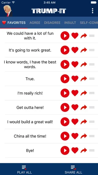 Ảnh chụp màn hình của TRUMP-IT - Soundboard & Argument Winner