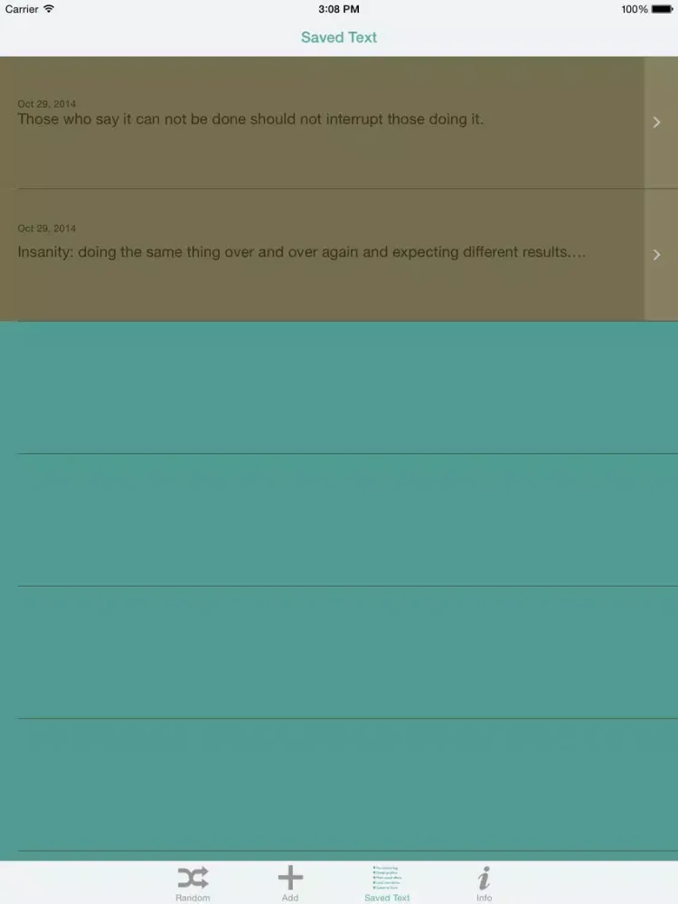 Ảnh chụp màn hình của Collectible Notes Local - A place to locally store text iPad 