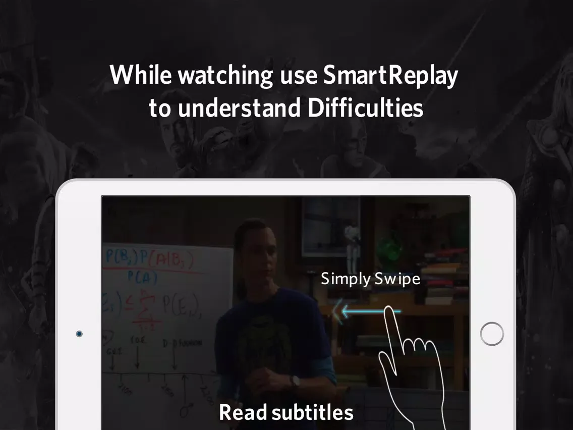 Yapo Video Player: Learn Foreign Language Easy With Your Favorite Movies and Series iPad 应用截图