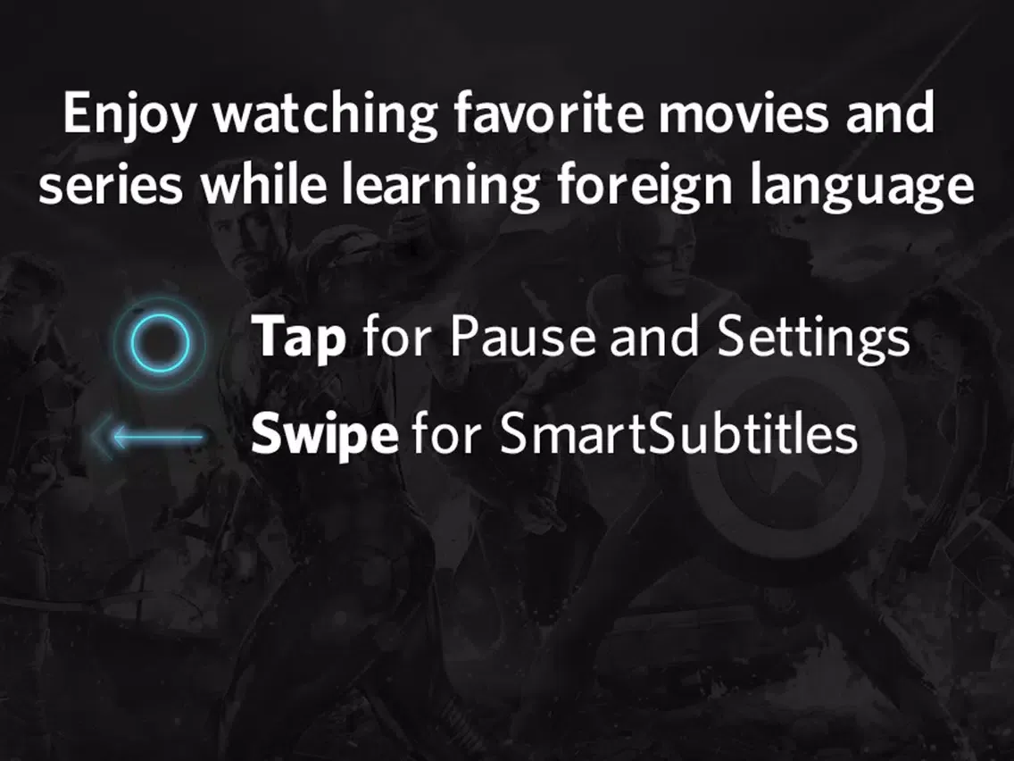 Yapo Video Player: Learn Foreign Language Easy With Your Favorite Movies and Series iPad 应用截图