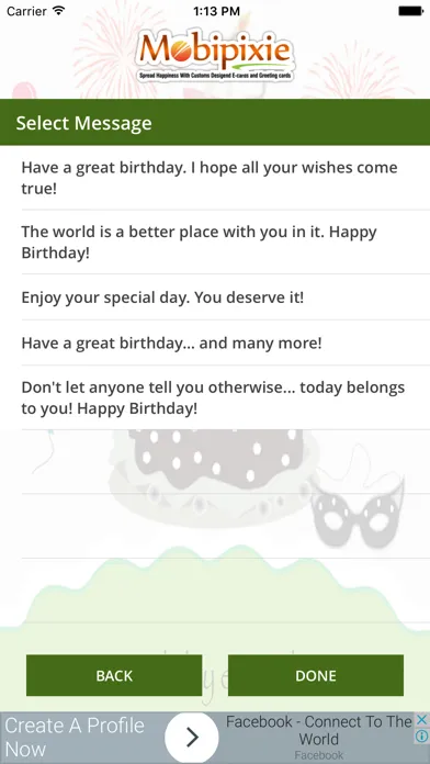 Captures d'écran de Birthday eCard & Greeting