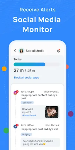 Zrzuty ekranu Parental Control App - Mobicip