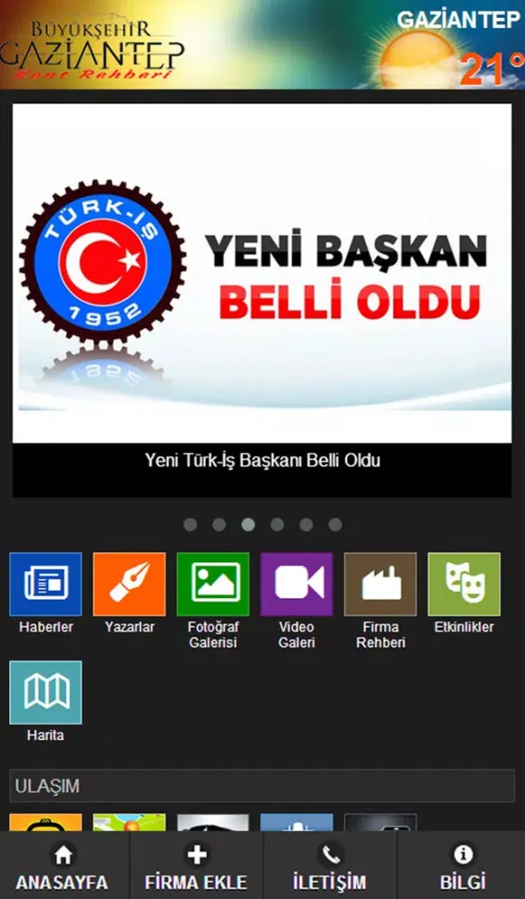 Screenshot di Gaziantep Kent Rehberi