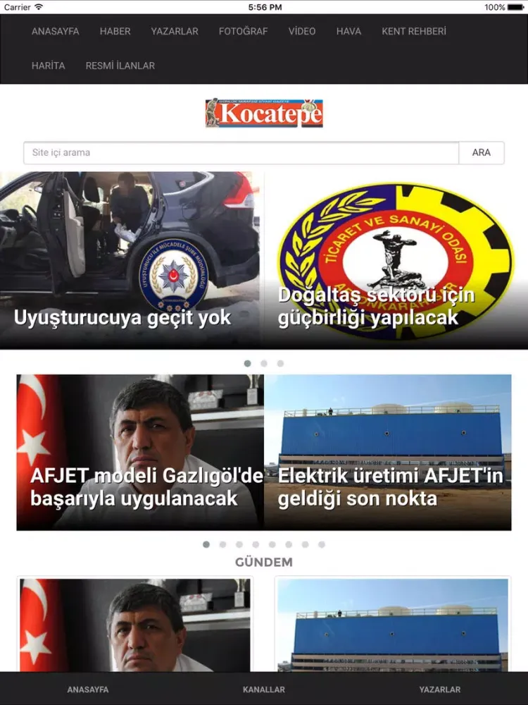 Afyonkarahisar'dan Haberler iPad  Ekran Görüntüleri